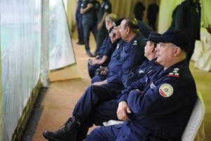 قيادات امنية خلال تواجدها للاشراف على الاحتفالات﻿