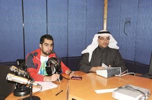 علي حيدر واحمد الموسوي في الاستوديو فريال حماد

