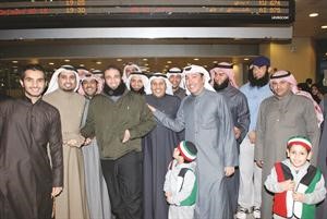 الاهل والاصدقاء في استقبال الرشيدي