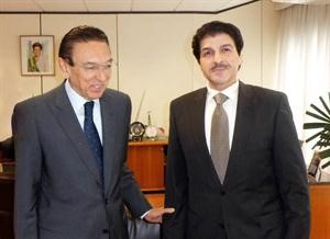 السفير يوسف عبدالصمد مع الوزير البرازيلي﻿