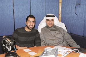 علي حيدر واحمد الموسوي في الاستديو 	فريال حماد﻿