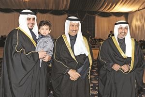 سمو الشيخ جابر المبارك يبارك للشيخ عذبي المالك وللشيخ خالد العذبي