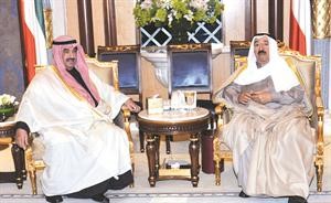  وسموه مستقبلا سمو الشيخ ناصر المحمد﻿