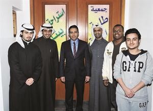 جانب من افتتاح استراحة الطلبة في كلية الصيدلة
