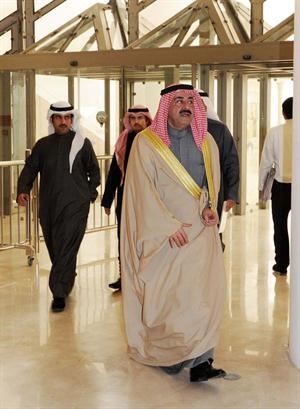  الشيخ احمد الحمود اثناء دخوله مجلس الامة﻿