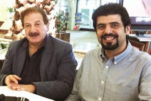 الفنان القدير محمد المنصور مع المخرج احمد الخلف