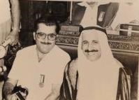 المرحوم الشيخ سالم صباح السالم وعبد المحسن الحسيني