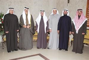 طارق المسباح وعلي المسباح والعقيد عبدالكريم الغربللي وجمال المسباح يباركون