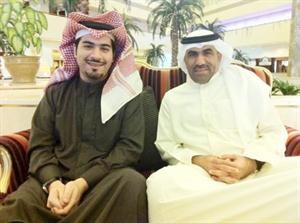 الزميل مفرح الشمري مع المخرج صادق بهبهاني في الدوحة