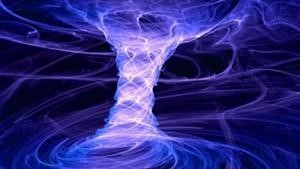 موجة كهرومغناطيسية على شكل معكرونة لولبية﻿