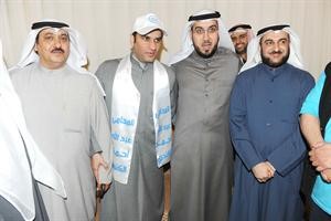 تهنئة الى عبدالله الكندري من النائبين محمد الكندري واسامة الشاهين ورئيس المجلس البلدي زيد العازمي
