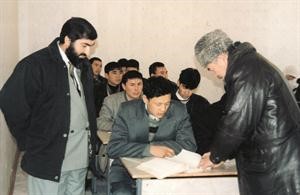 في احدى زيارته لاسيا الوسطى﻿
