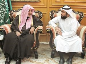صالح ال الشيخ متحدثا للزميل ضاري المطيري﻿