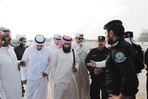 رجال الامن حرصوا على التواجد حتى انفض التجمع سلميا