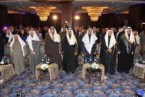 الشيخ محمد العبدالله والشيخ احمد العبدالله والشيخ سلمان الحمود ودسليمان العسكري وفيصل الحجي وسامي النصف﻿