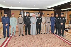 الفريق العمر واللواء دالزعابي يتوسطان وفود مجلس التعاون الخليجي﻿