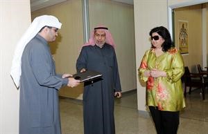 نجلاء النقي ويحيى العنزي مع علي مراد﻿
