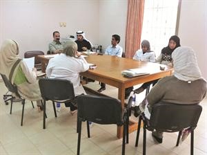 ممثلو النقابات خلال الاجتماع
