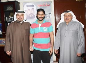 الشيخ دطلال الفهد مع احمد العيدان ووالده صبيح العيدان