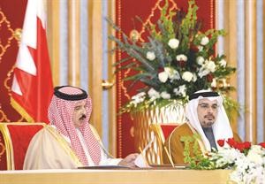 ملك البحرين الشيخ حمد بن عيسى ال خليفة يلقي كلمته بعد تسلمه تقرير لجنة تنفيذ توصيات لجنة تقصي الحقائقاپ﻿