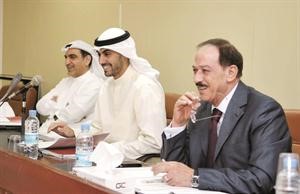 الخرافي متحدثا خلال الجمعية العمومية العادية﻿