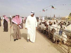 الشيخ ضاري الفهد يتفقد اجواء البطولة