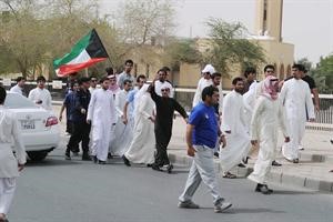 جانب من تجمع البدون 