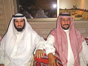 عبدالرحمن شجاع العتيبي مع عبدالله الغدراء﻿