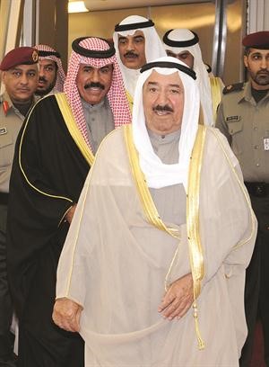 صاحب السمو الامير لدى وصوله الى البلاد