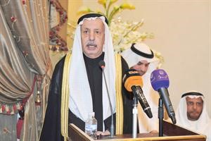 فلاح بن جامع متحدثا للحضور
