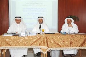 عبدالعزيز المنصور متحدثا خلال الجمعية العموميةهاني الشمري﻿