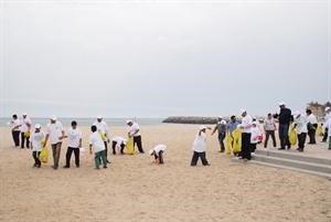 طلاب مدرسة المعرفة النموذجية لذوي الاحتياجات الخاصة خلال الحملة 