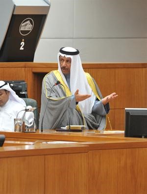 سمو رئيس الحكومة متحدثا في الجلسة﻿