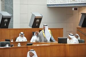  سمو رئيس مجلس الوزراء الشيخ جابر المبارك خلال رده على محاور الاستجواب﻿