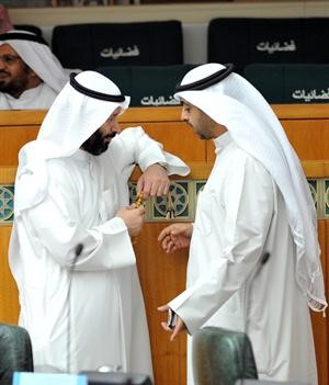 الشيخ محمد العبدالله ودفيصل المسلم