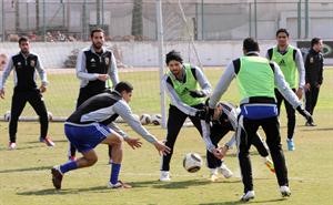 لاعبو الاهلي بداوا التدريب