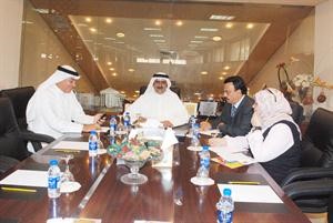 عبدالرحمن الشراح متحدثا في المؤتمر الصحافي 	اسامة ابوعطية﻿