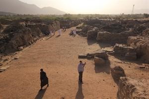جانب من مدينة رقمات والتي تؤكد الابحاث العلمية والتنقيبات انها شهدت حادثة الاخدود﻿