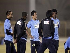 لاعبو النصر في تدريبات سابقة﻿