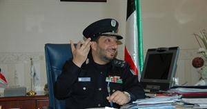 نائب المدير العام للشؤون المالية والادارية في الادارة العامة للاطفاء العميد خالد التركيت متحدثا الى الانباء
