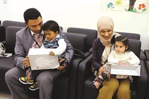 بشاير المسلم وممدوح سريع خلال الزيارة