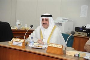الشيخ احمد الحمود خلال الاجتماع
