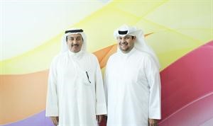 فهد الفهد مع جابر العازمي احد الفائزين
