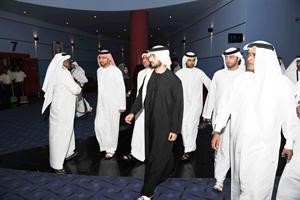 الشيخ ماجد بن محمد ال مكتوم اثناء حفل الافتتاح﻿