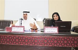 احمد العنزي خلال الدورة التدريبية