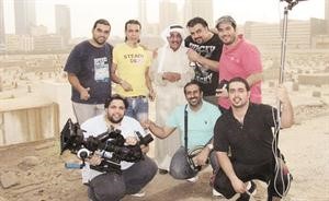 فريق عمل فيلم الصالحية اثناء التصوير ﻿