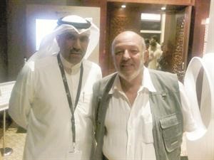 محمد خان مع الزميل مفرح الشمري﻿