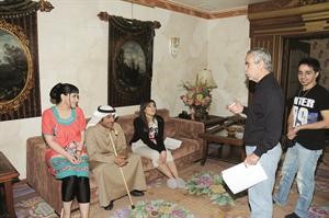دعيبس موجها ابطال مسلسل انت عمري هبة الدري ويعقوب عبدالله وفاطمة العبدالله﻿