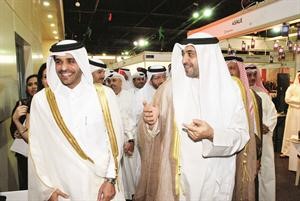 الشيخ محمد العبدالله والشيخ محمد بن عبدالله ال ثاني في حديث باسم خلال الجولة﻿