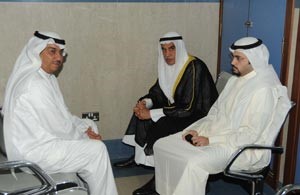 رئيس مجلس الامة احمد السعدون حضر لمتابعة حالة سمير سعيد عن كثب